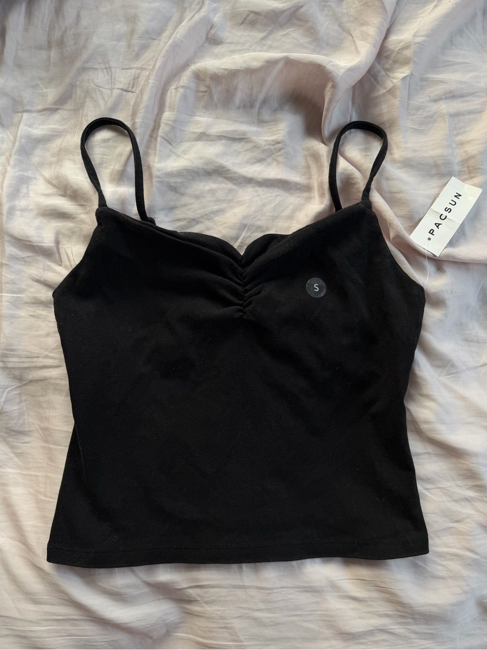Pacsun Ruched Sweetheart Cami
